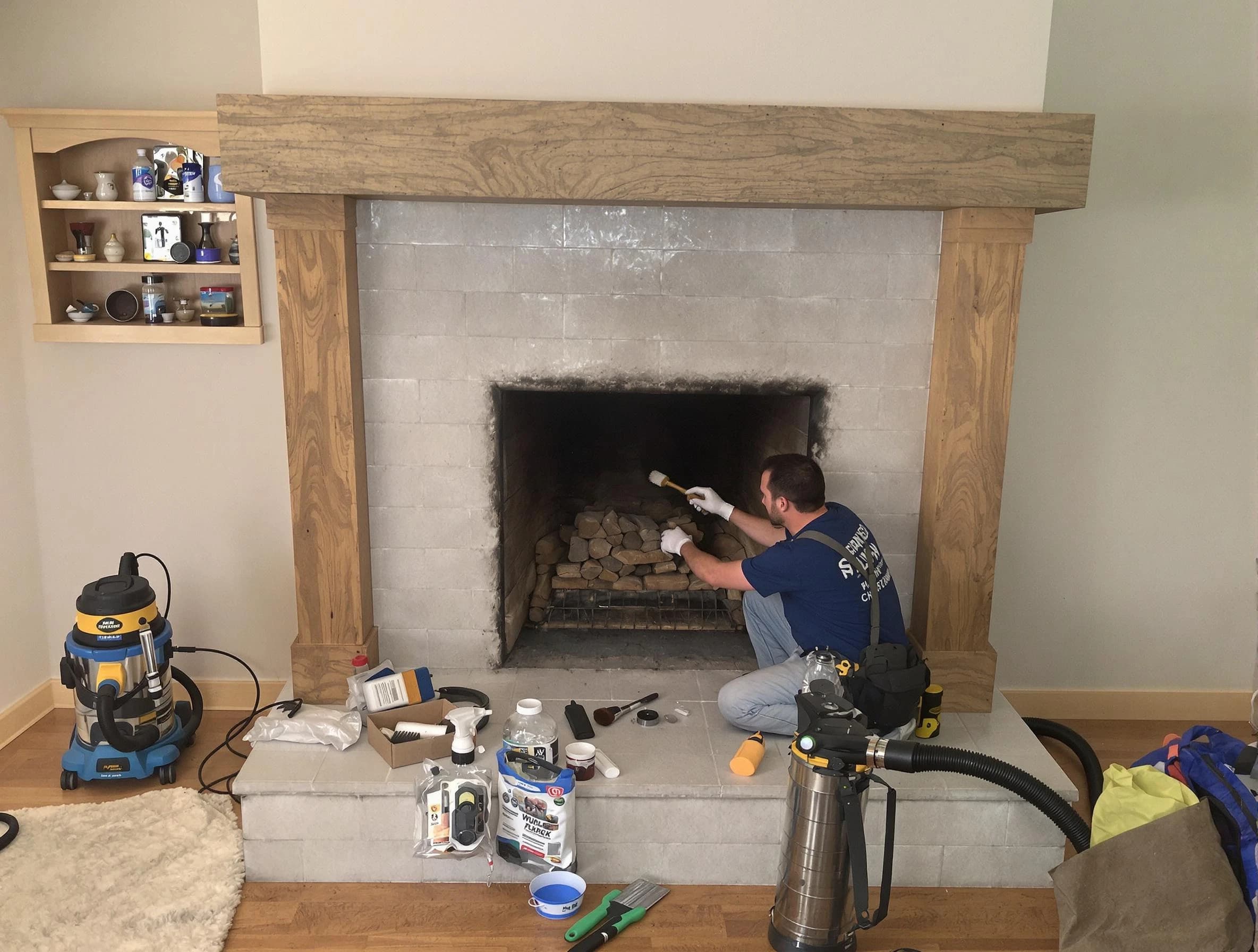 Detailed creosote removal process by Watertown Town Chimney Sweep in Watertown Town, MA