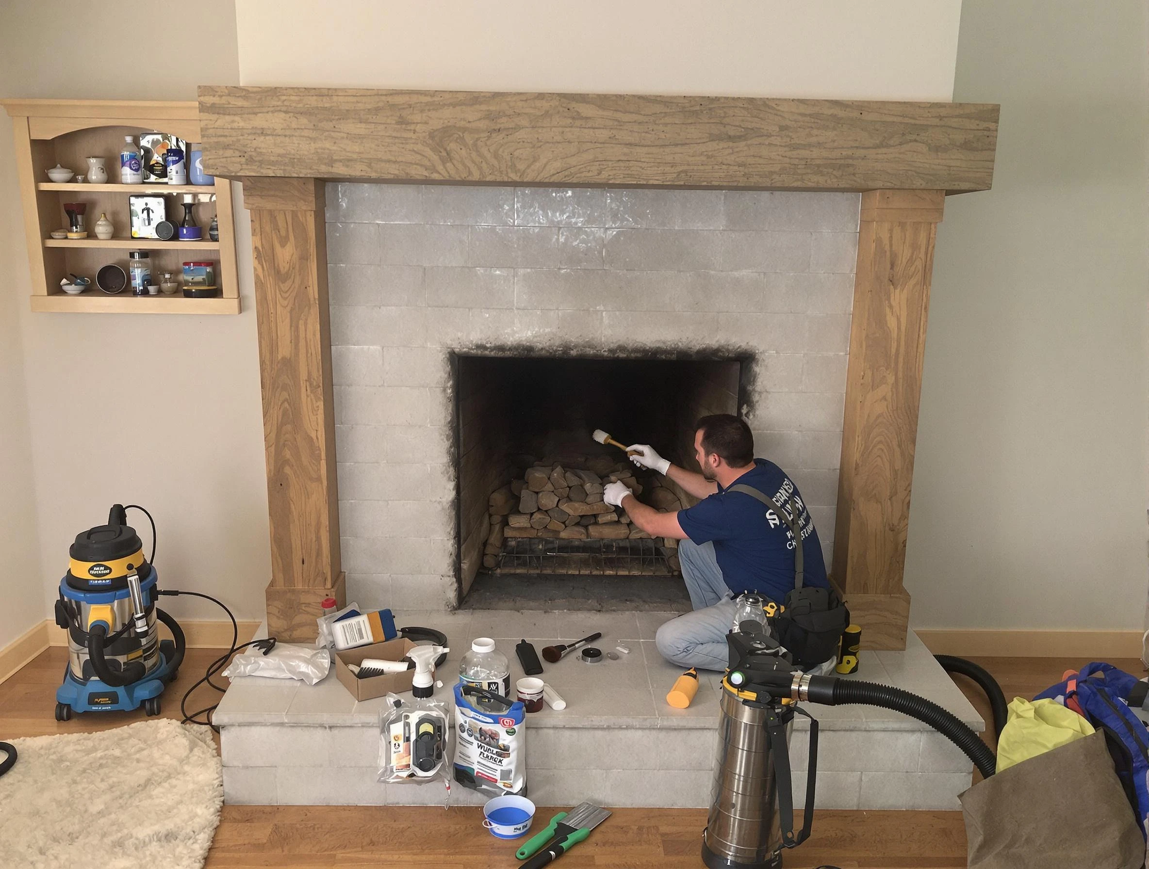 Detailed creosote removal process by Watertown Town Chimney Sweep in Watertown Town, MA